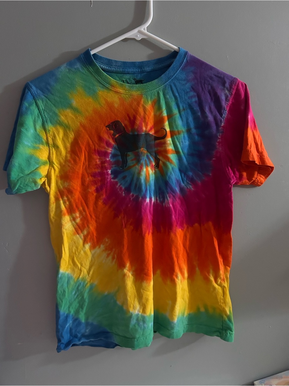 Kids Tie-Dye Dog Graphic Tee - Multicolor